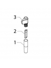 Bico vaporizador de leite e agua quente cafeteira saeco e gaggia P2 H8
