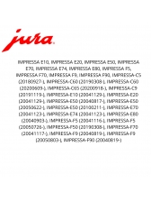 Suporte da gaveta de borras cafeteira jura impressa P8 D2