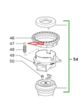 Esfera 3.2mm do regulador de moagem moinho vertical cafeteira saeco e gaggia P2 J5