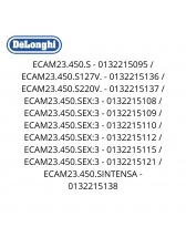 Mascara frontal  da gaveta de borras cafeteira delonghi ecam prata  P3 C2