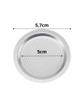 Filtro de aluminio para cafeteira bialetti moka 4 xicaras original P6 D7