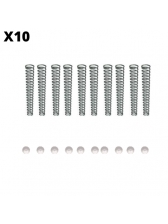 Kit 10 molas conica + 10 esferas 5mm G1 D3 (A)